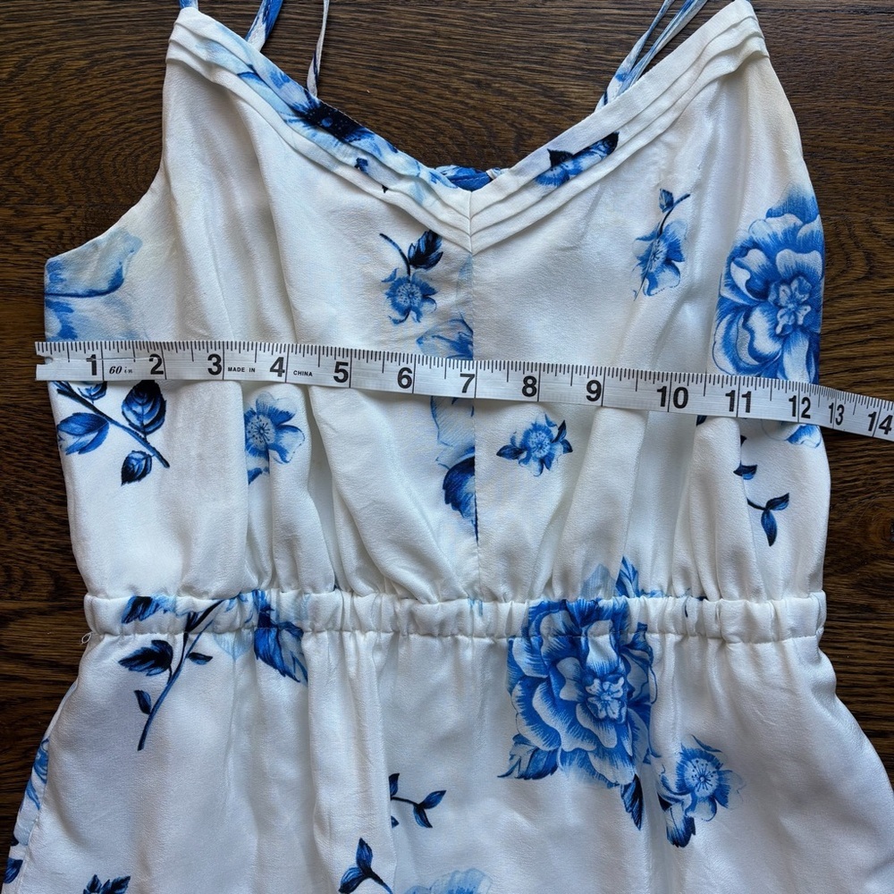 Maeve Anthropologie 4P Blue Floral Sundress | Vacation | Wedding Guest - Picture 3 of 5